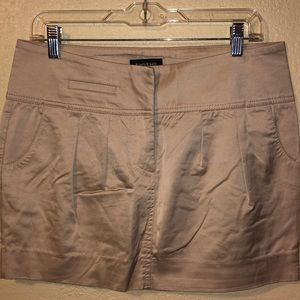 Pre-owned stretch satin Bebe mini skirt